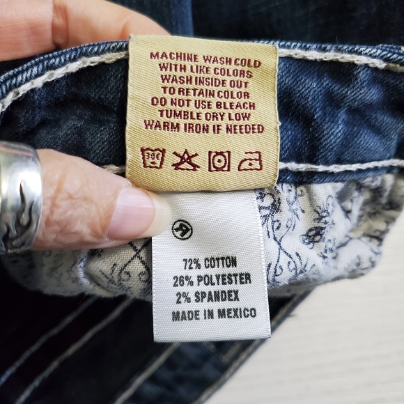 BIG STAR Women's Size 29L Sweet Ultra Low Rise Bootcut Jeans Flap Back Pockets - Picture 7 of 7